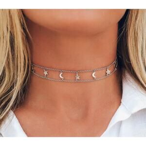 Puravida NWT Cosmos Choker NWT Silver Tone